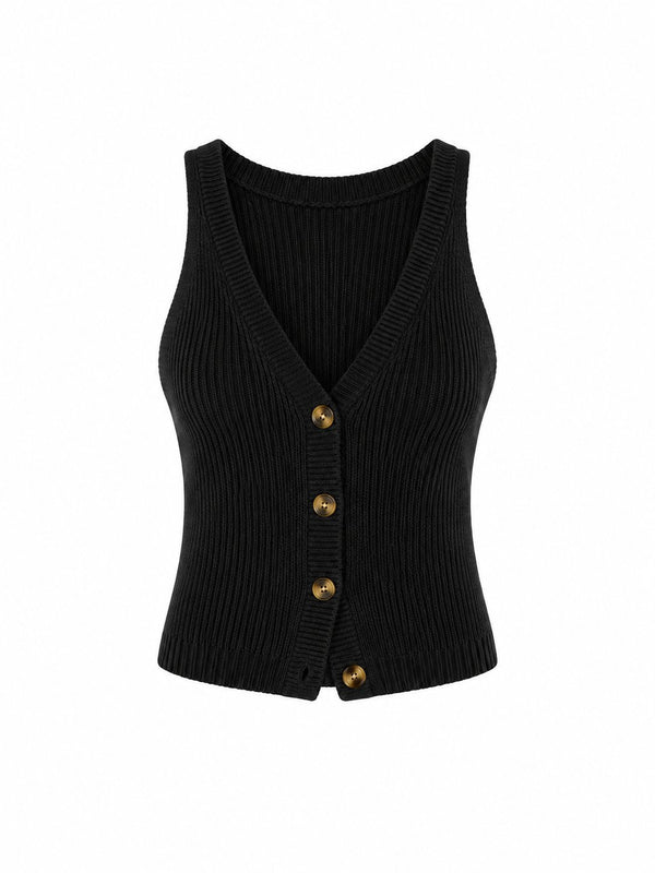 Siyah Chic Yelek - 1354