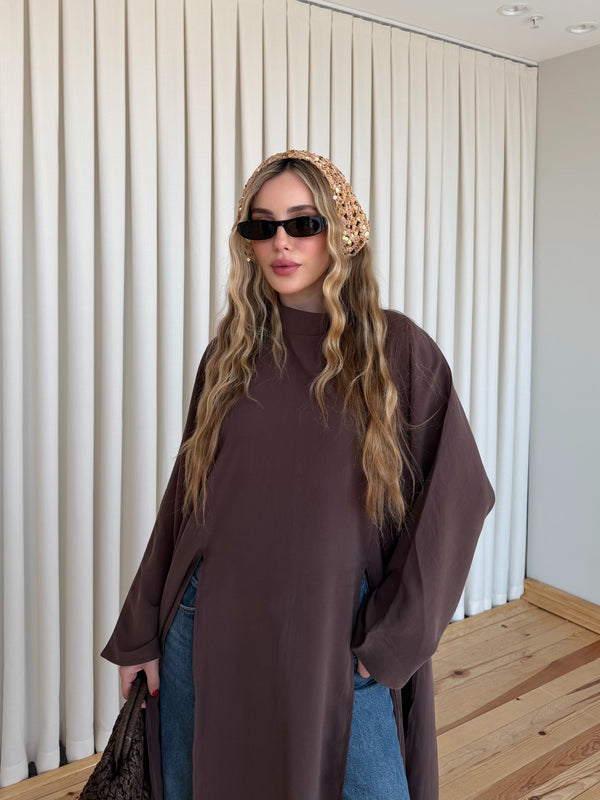 Camel Pullu Üçgen Bandana - 2153