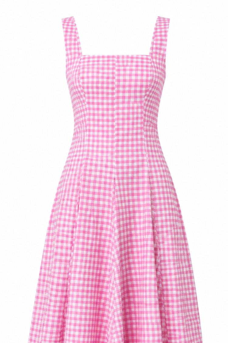 Pembe Pötikare Uzun Elbise - 261093