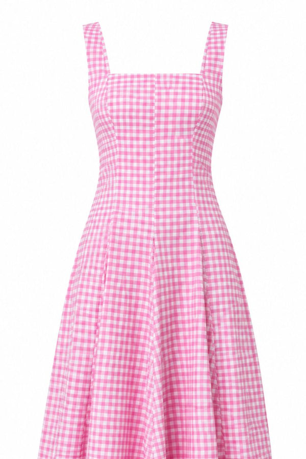 Pembe Pötikare Uzun Elbise - 261093