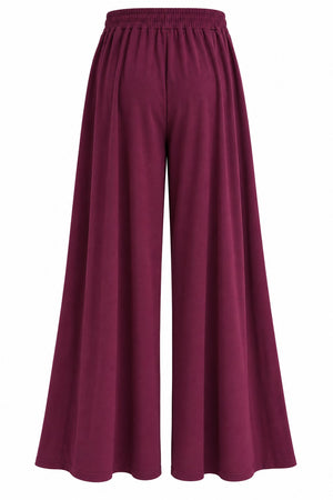 Mürdüm Beli Lastikli Modal Pantolon - 3322