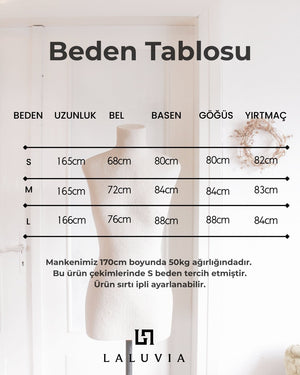 Siyah İşli Korse Detaylı Yırtmaçlı Abiye Elbise - 20527
