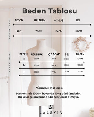 Lacivert Kruvaze Yaka Kimono Pantolon Takım - 2y8629