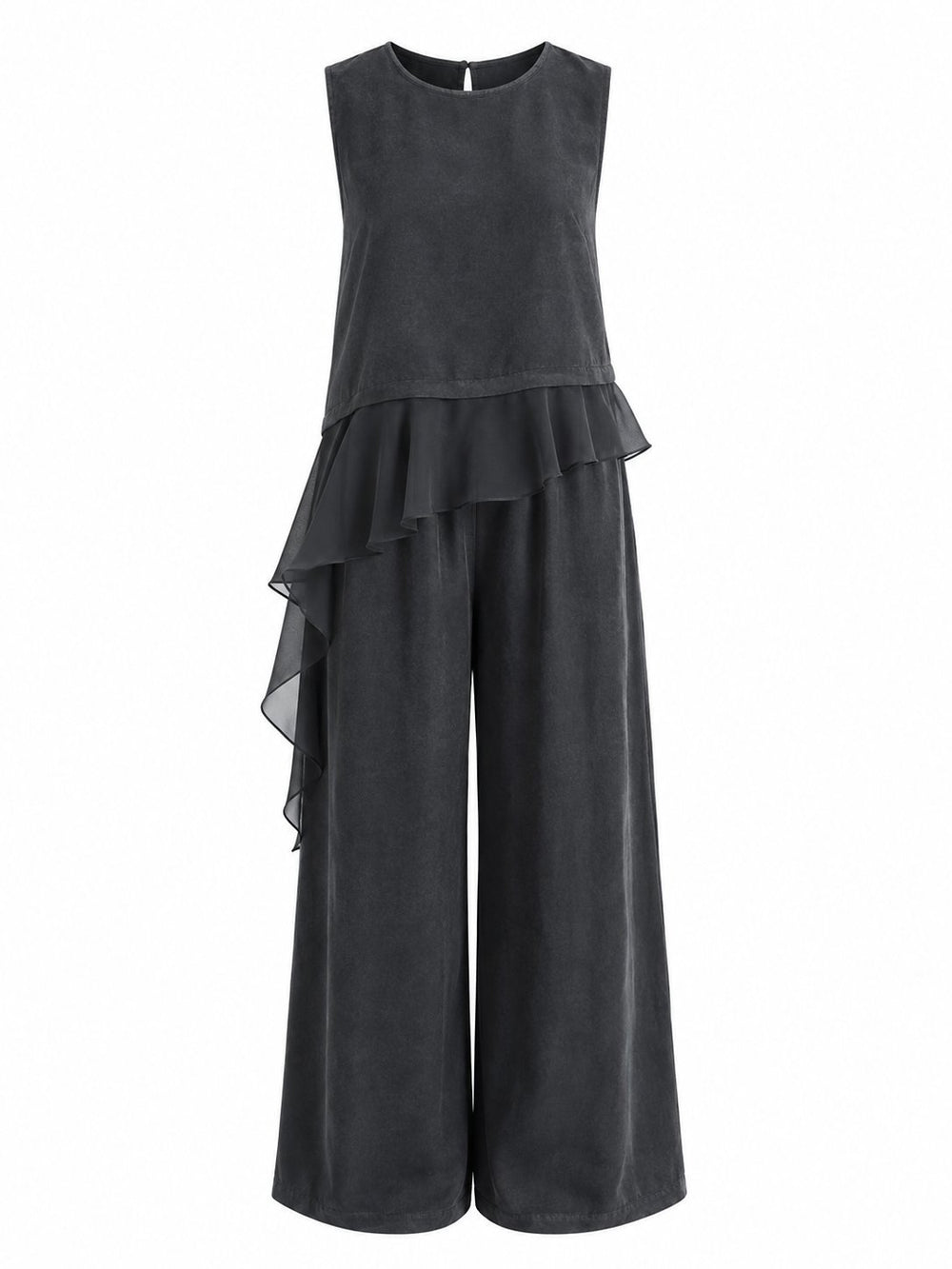 Siyah Garnili Bluz Pantolon Takım - 51391