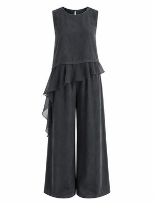 Siyah Garnili Bluz Pantolon Takım - 51391
