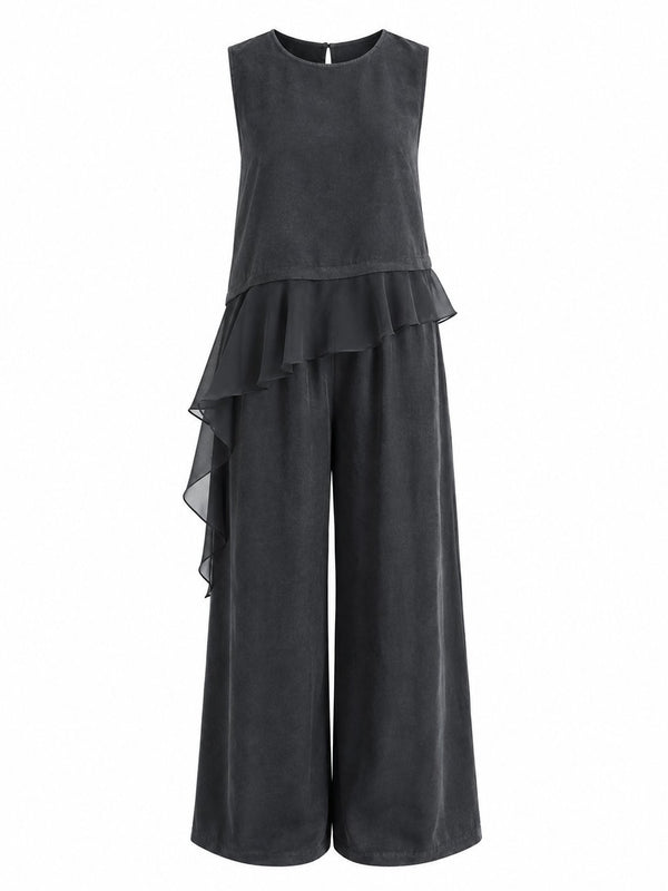 Siyah Garnili Bluz Pantolon Takım - 51391