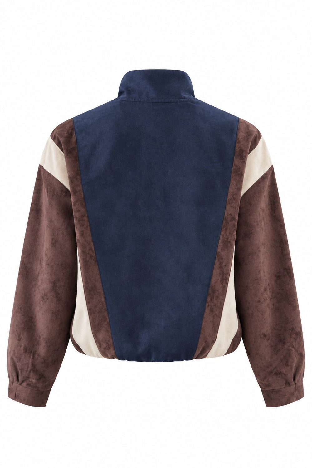 Kahverengi 3 Renkli Bomber Ceket - 261011