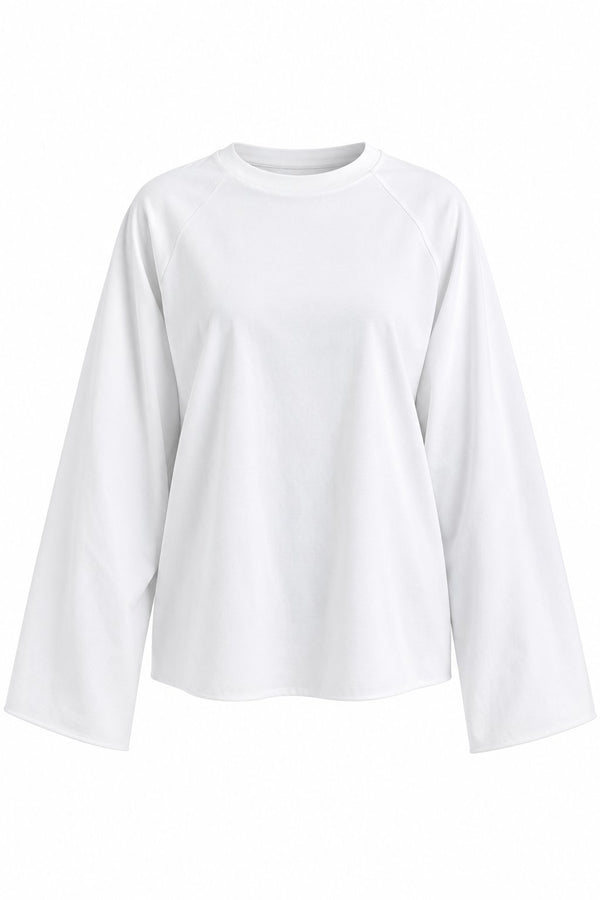 Beyaz Basic Oversize Tshirt - 2128