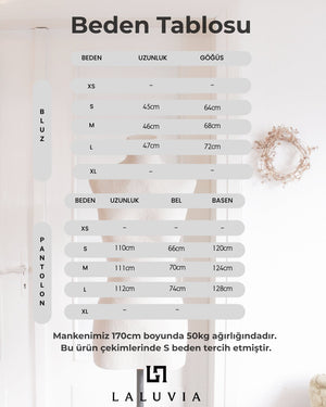 Taş Korse Bluz Kargo Pantolon Takım - 1048