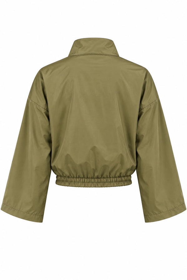 Haki Bomber Saten Ceket - 2y9663 - 51229