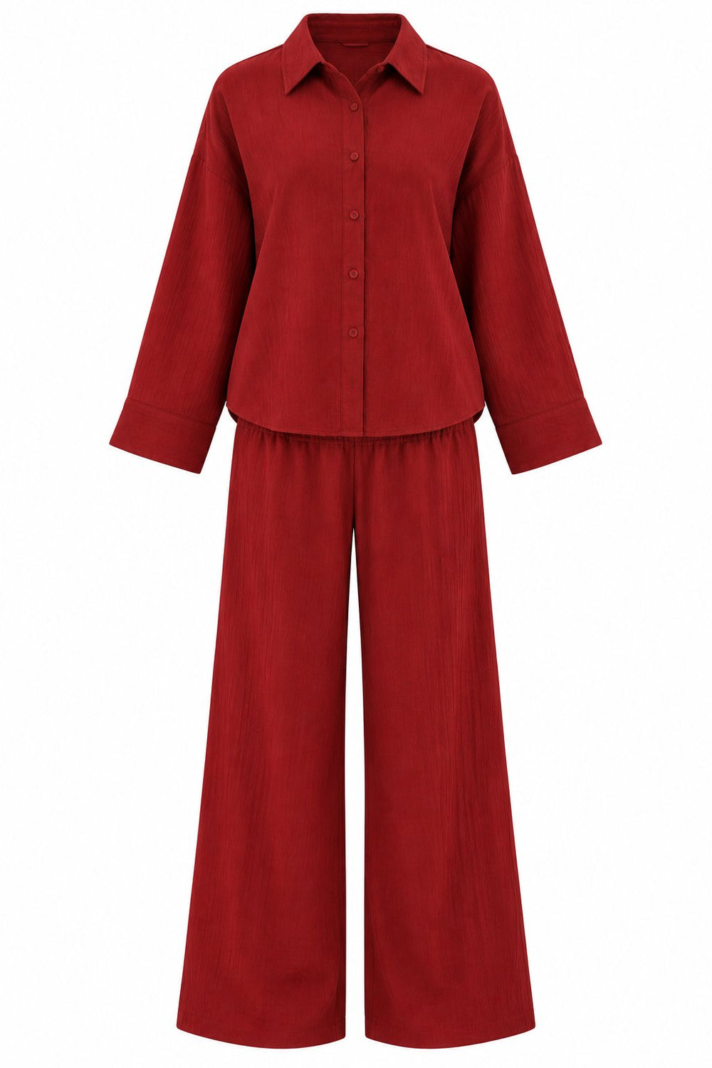 Bordo Pekin 2'li Kimono Takım - 2y912059