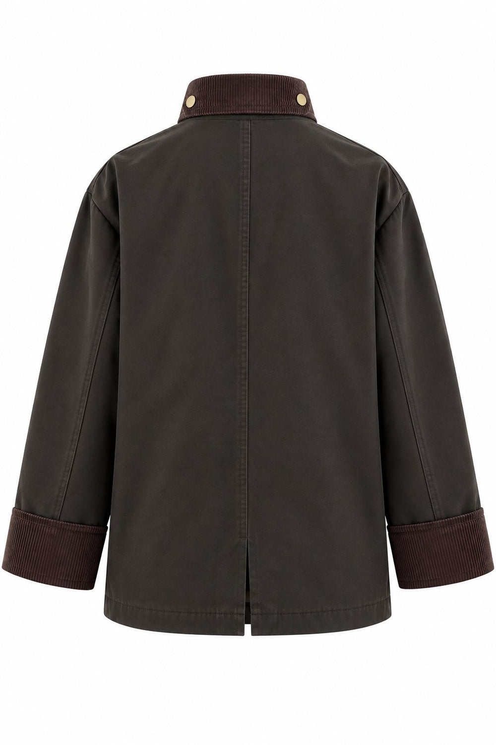 Kahverengi Kadife Yaka Cepli Ceket - 2y5132