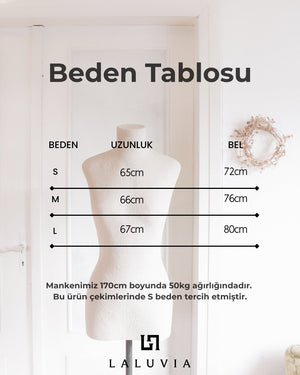 Ekru Belden Lastikli Süet Ceket - 5164