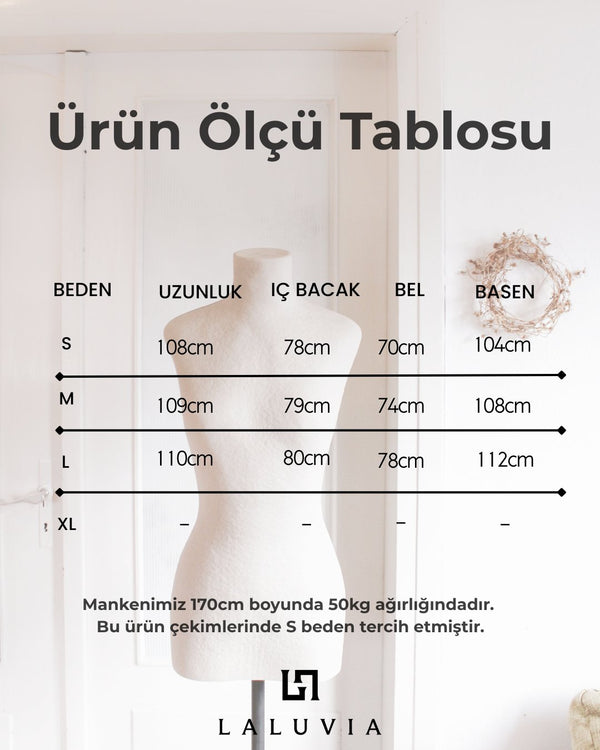 Kahverengi Napolyon Düğme Detaylı Wide Leg Pantolon - 1113