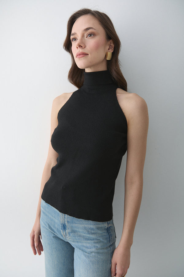 Siyah Boğazlı Atlet - 251004