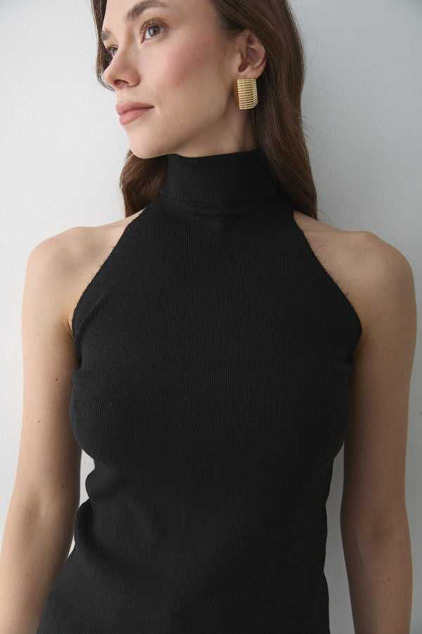 Siyah Boğazlı Atlet - 251004