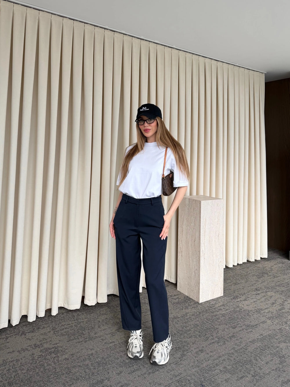 Lacivert Klasik Düz Kesim Pantolon - 9957