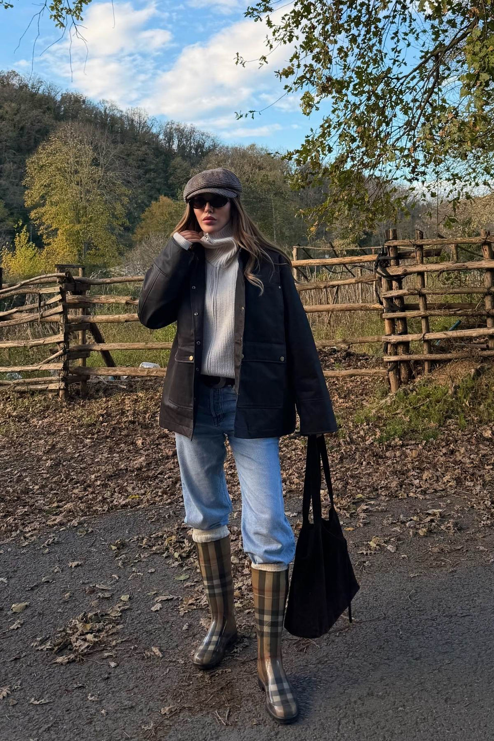 Kahverengi Kadife Ek Yaka Detaylı Mont - 5132