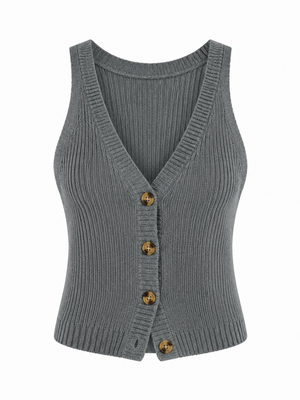 Antrasit Chic Yelek - 1354