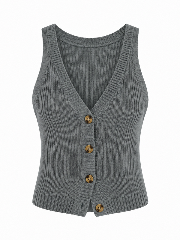 Antrasit Chic Yelek - 1354