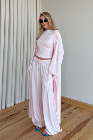 Pembe Viskon Üçlü Takım | LALUVIA