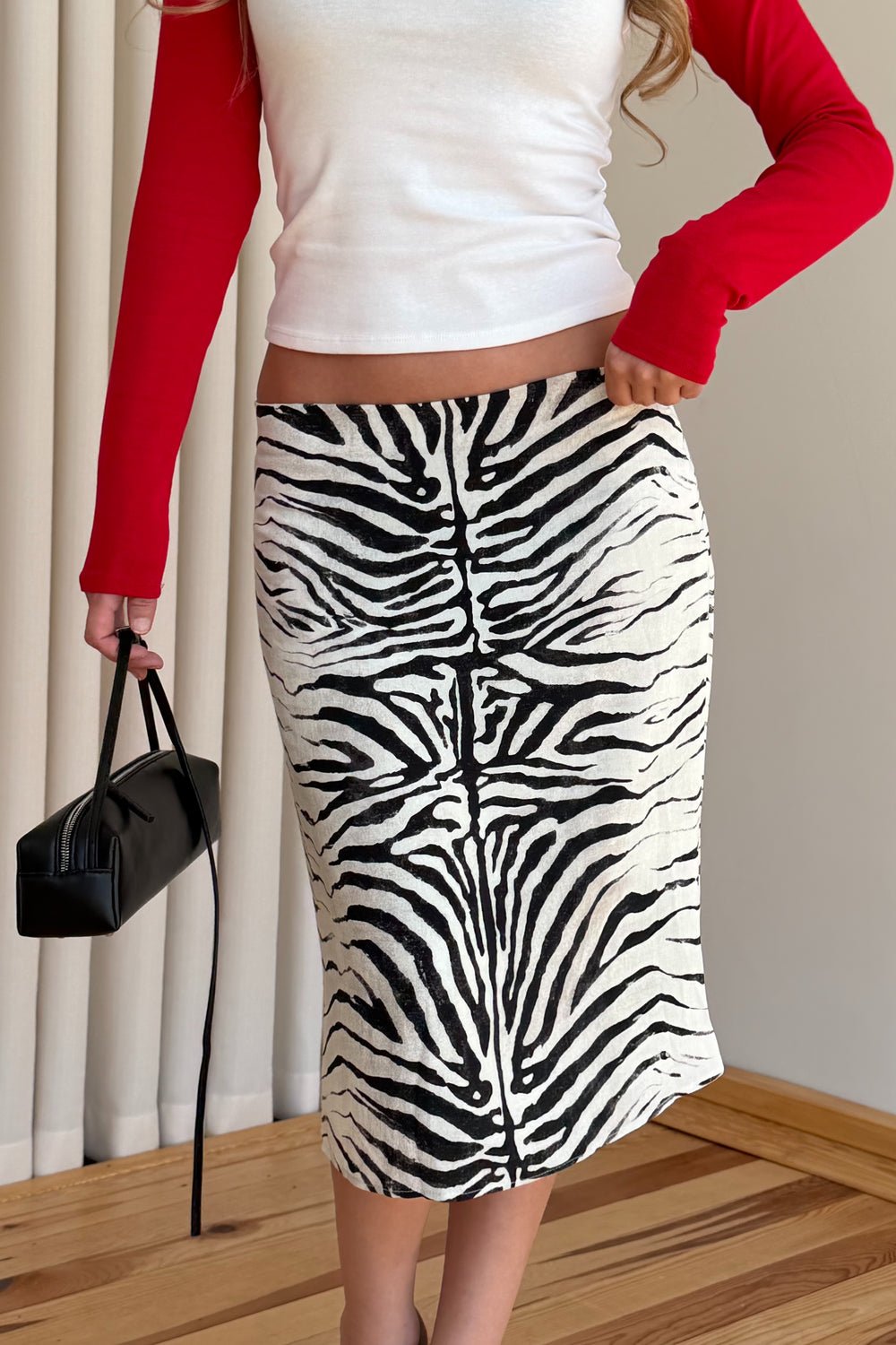 Zebra Desen Etek - 1009
