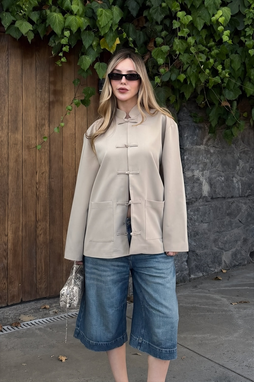 Camel Çift Cepli Ceket - 9770