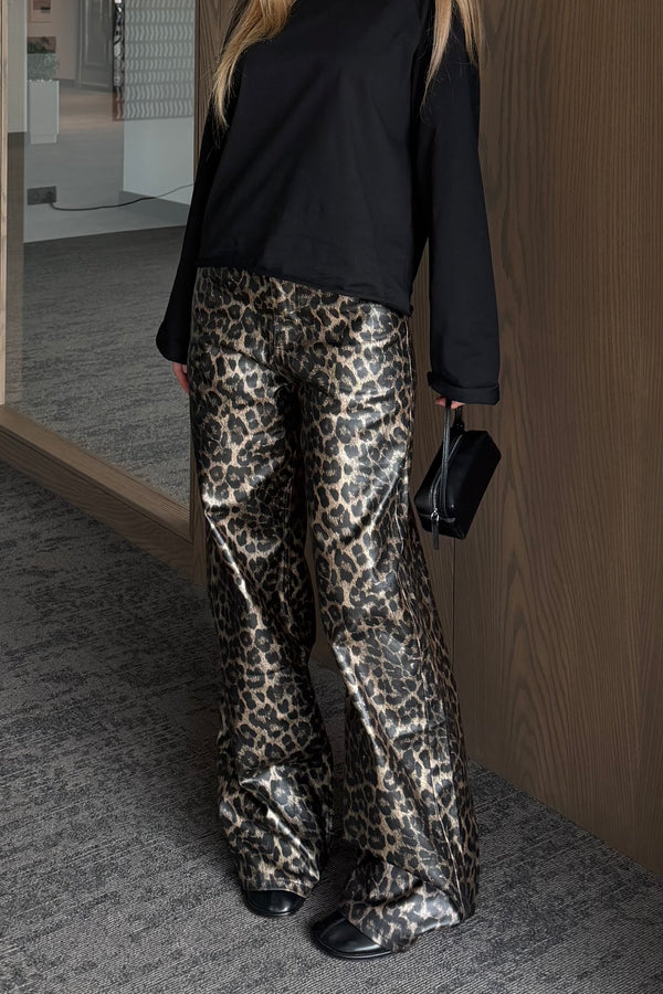 Varak Leopar Desenli Pantolon - 1281
