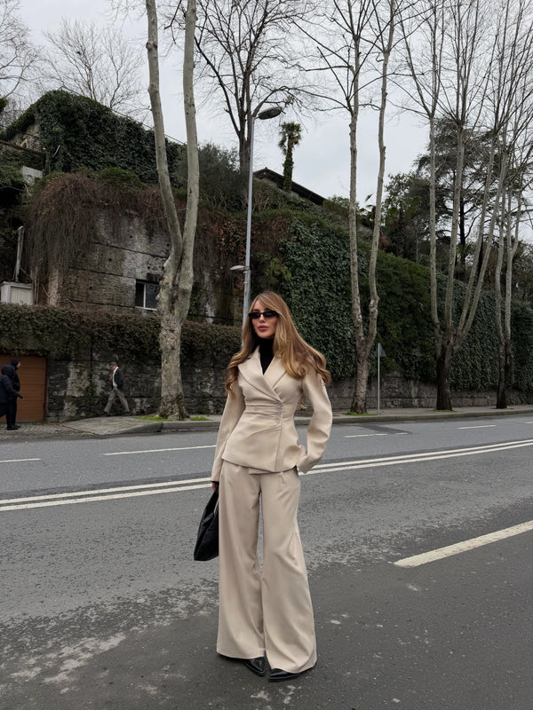 Taş 4 Yan Düğmeli Ceket Pantolon Takım - 202602