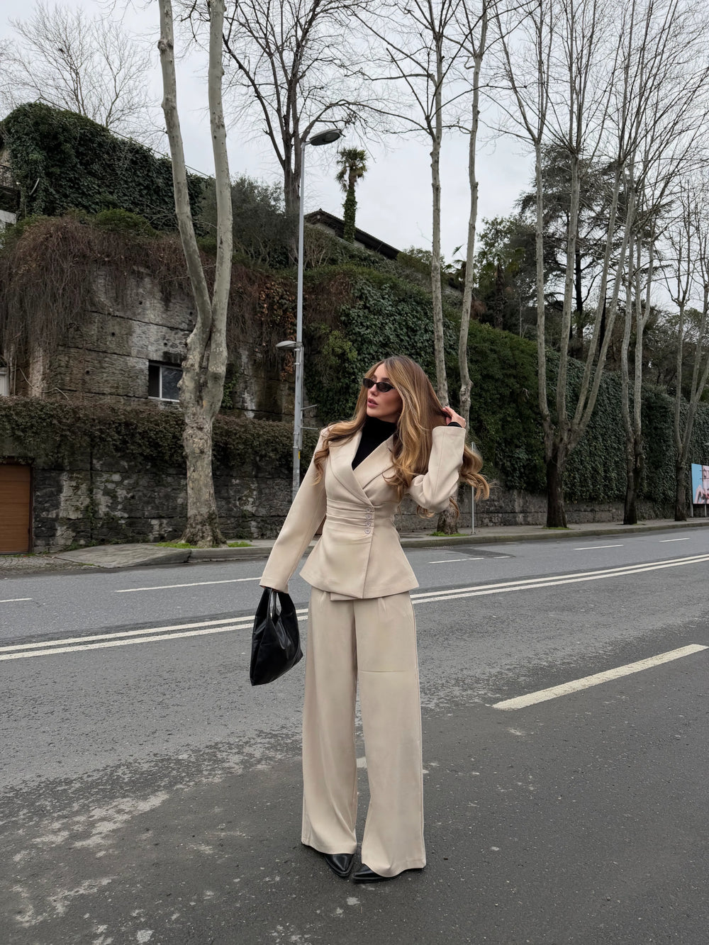 Taş 4 Yan Düğmeli Ceket Pantolon Takım - 202602