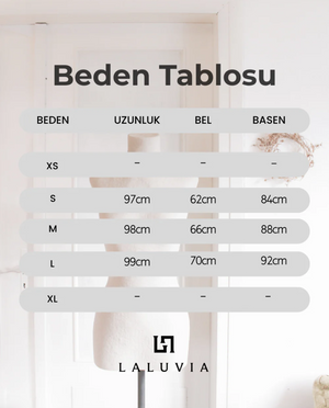 Haki Beli Lastikli Uzun Etek - 1012
