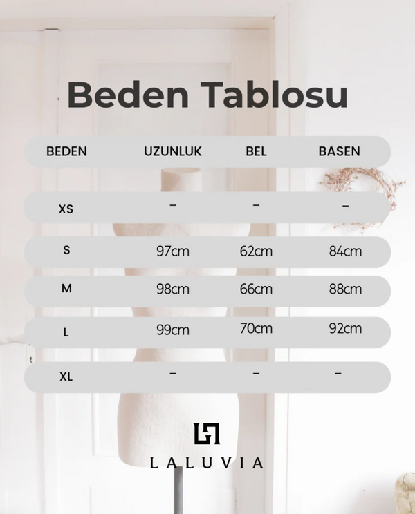 Haki Beli Lastikli Uzun Etek - 1012