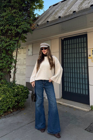 Taş Fitilli Oversize Kazak - 26808