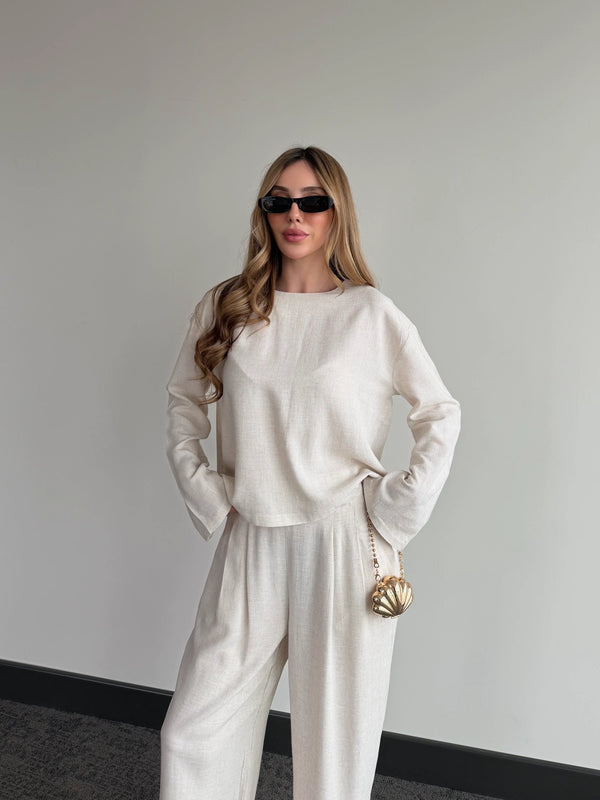 Taş Mermaid Bluz Pantolon Takım - 8760