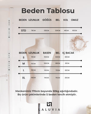 Natural Tek Düğmeli Kuşaklı Kimono Takım - 007