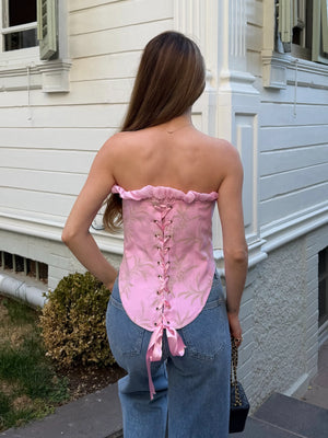 Pembe Tasarım Korse - 7948