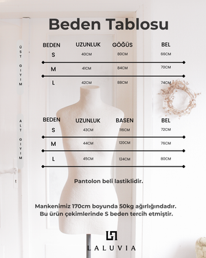 Kırmızı Denim Korse Balon Etek Takım - 7914