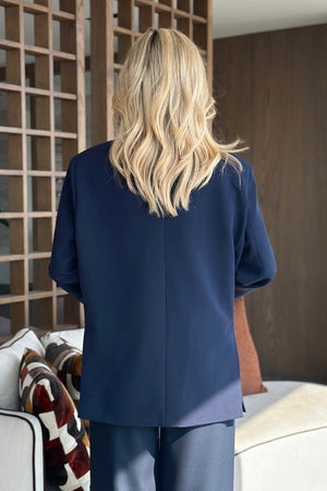 Lacivert Washington Blazer Ceket - 7318