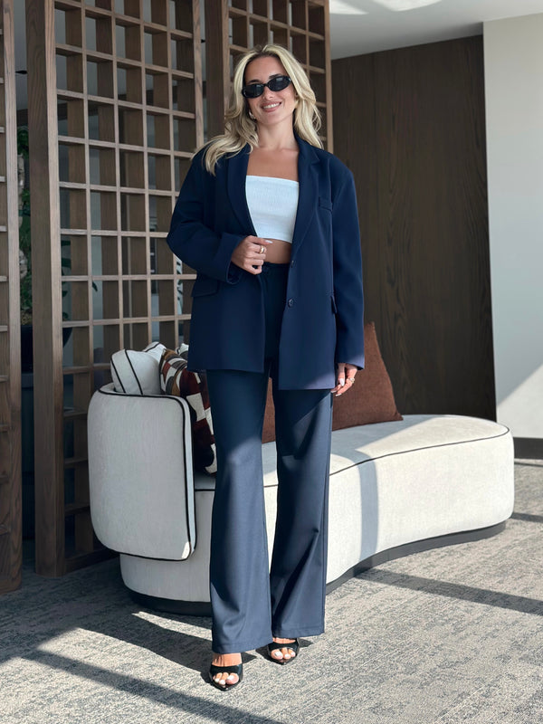 Lacivert Washington Blazer Ceket - 7318