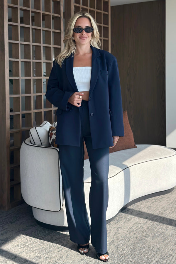 Lacivert Washington Blazer Ceket - 7318