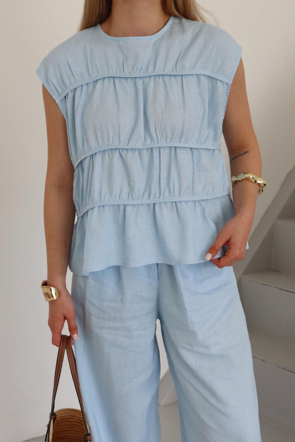 Mavi Milora Bluz Pantolon Takım