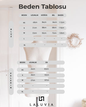 Pembe Pelerinli Straplez Bluz - 1101