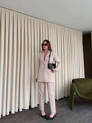 Taş Belden Oturtma Blazer Ceket - 9684