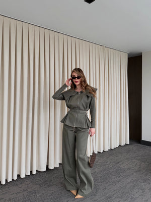 Haki Tasarım Denim Takım - 8002