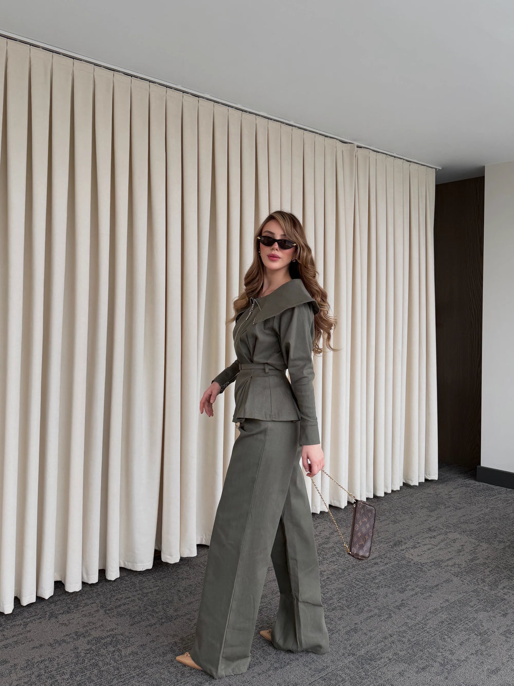 Haki Tasarım Denim Takım - 8002