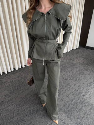 Haki Tasarım Denim Takım - 8002