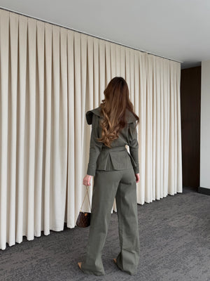 Haki Tasarım Denim Takım - 8002