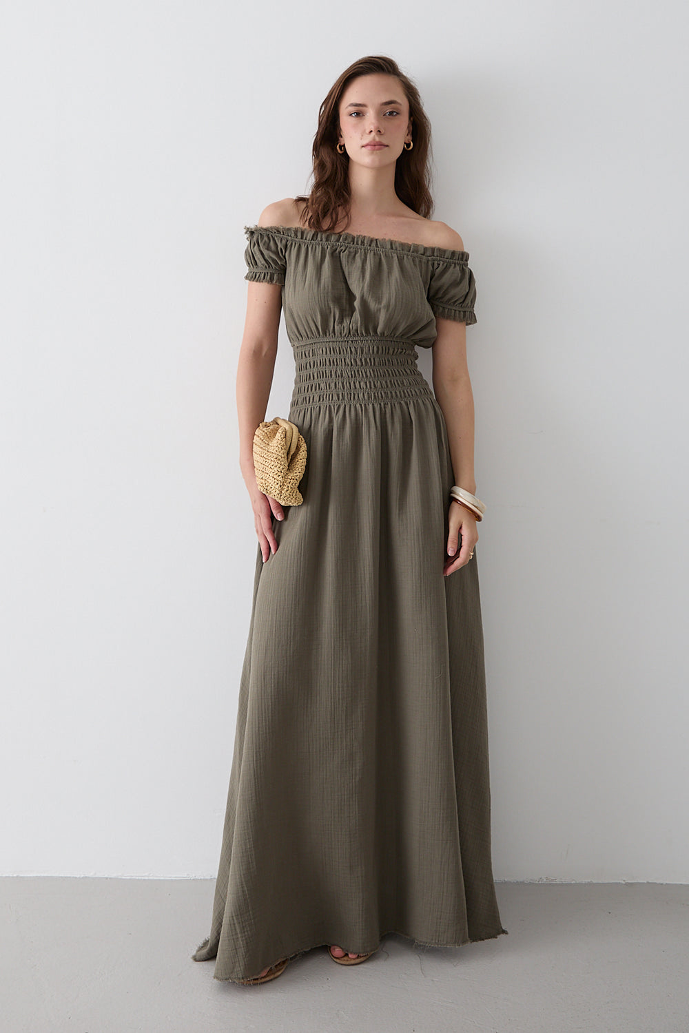 Çağla Büzgülü Elbise - 2002