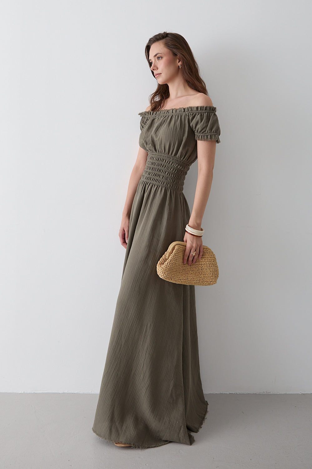 Çağla Büzgülü Elbise - 2002