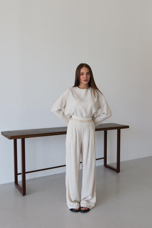 Natural Marisol Bluz Pantolon Takım